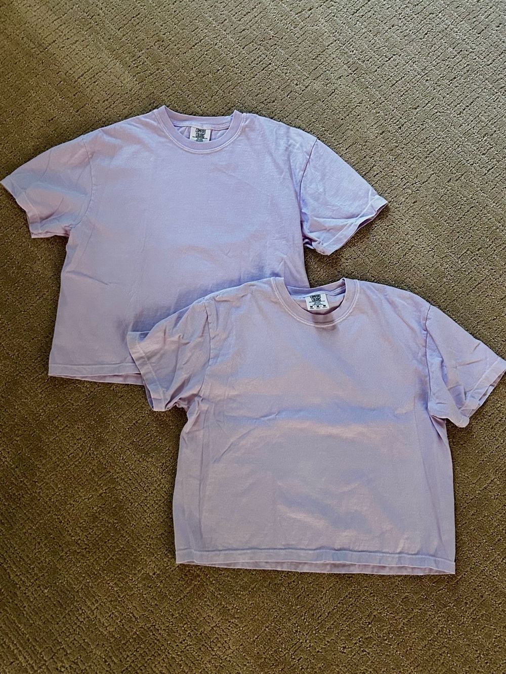 100% Cotton Tshirts // Bundle of 2 // Light Lavender
